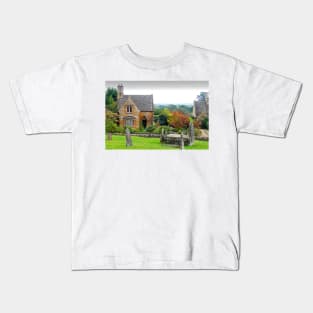 Blockley Village Cottage Cotswolds Gloucestershire Kids T-Shirt